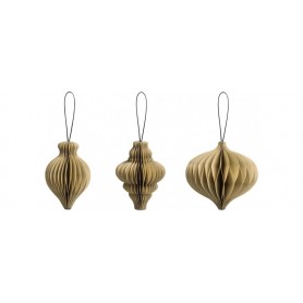 HEYDA Set dcoration "Goutte en nod d\'abeille", naturel