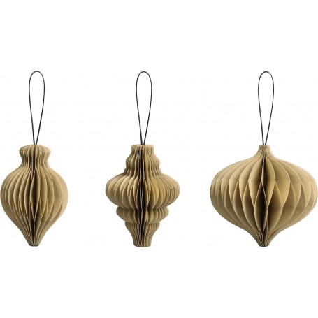 HEYDA Set dcoration "Goutte en nod d\'abeille", naturel
