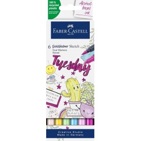 FABER-CASTELL Marqueur Sketch GOLDFABER, tui de 24