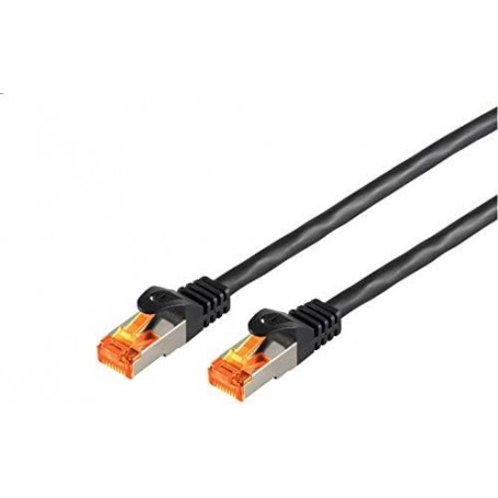  Câble patch extérieur S/FTP Cat 6a Noir 15 m