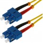  10m OS2 SC/SC câble de Fibre Optique Jaune