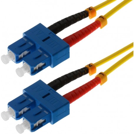  10m OS2 SC/SC câble de Fibre Optique Jaune