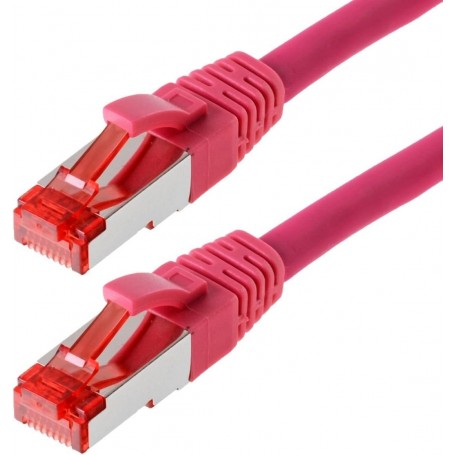  Câble Patch Cat. 6 (S/FTP, PIMF) 30 m Magenta
