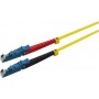  LWL E2000/E2000 (LSH) Câble patch à fibre optique duplex 9/125 μm OS2 Jaune 2 m