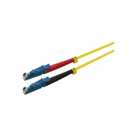  LWL E2000/E2000 (LSH) Câble patch à fibre optique duplex 9/125 μm OS2 Jaune 2 m