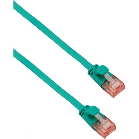  Câble Patch U/UTP Cat 6 Ultra Fin Vert 0,5 m