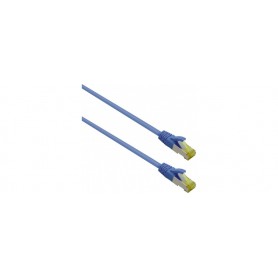  Câble patch ultra flex S/FTP catégorie 6a TPE Bleu 5 m