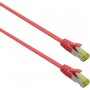  Câble Patch Ultra Flex S/FTP catégorie 6a TPE Rouge 0,5 m