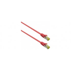  Câble Patch Ultra Flex S/FTP catégorie 6a TPE Rouge 0,5 m