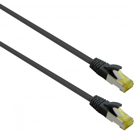  Câble Patch Ultra Flex S/FTP catégorie 6a TPE Noir 10 m