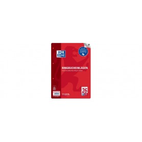 Oxford Feuillets pour classeur, A4, quadrill, 100 feuilles