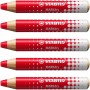 Crayon marqueur STABILO MARKdry - rouge