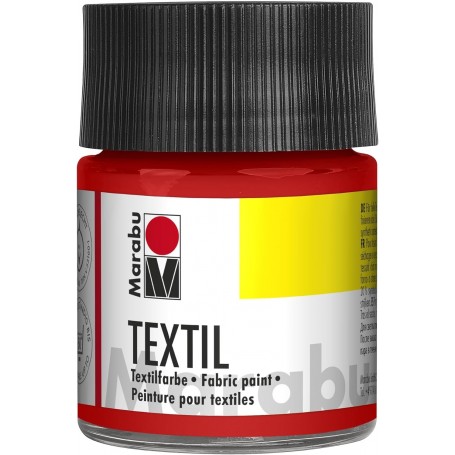Marabu Peinture pour tissu Textil, 50 ml, rouge