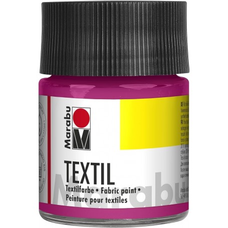 Marabu Peinture pour tissu Textil, 50 ml, magenta