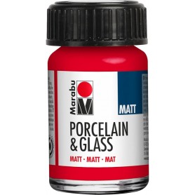 Marabu Peinture "Porcelain & Glass", mat, 15 ml, cerise