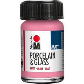 Marabu Peinture "Porcelain & Glass", mat, 15 ml, rose