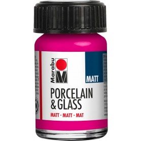 Marabu Peinture "Porcelain & Glass", mat, 15 ml, framboise