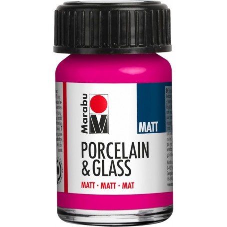 Marabu Peinture "Porcelain & Glass", mat, 15 ml, framboise