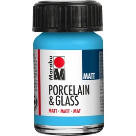 Marabu Peinture "Porcelain & Glass", mat, 15 ml, bleu clair