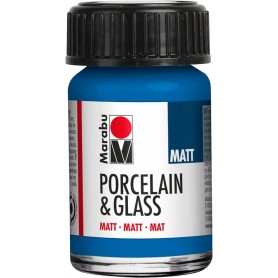 Marabu Peinture "Porcelain & Glass", mat, 15 ml, gentiane