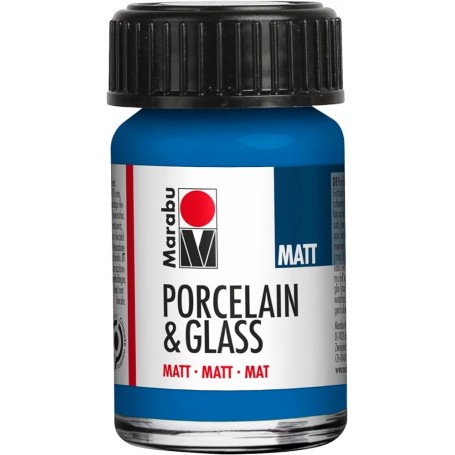 Marabu Peinture "Porcelain & Glass", mat, 15 ml, gentiane