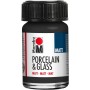 Marabu Peinture "Porcelain & Glass", mat, 15 ml, noir