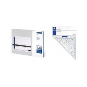STAEDTLER Planche dessin Mars, A3, blanc/anthracite/bleu