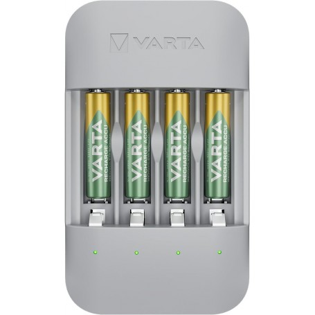 VARTA Chargeur ECO Charger Pro Recycled, avec 4x Micro AAA