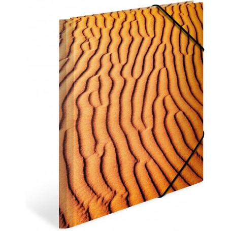 HERMA Chemise lastiques "Nature", A3, carton, Sand
