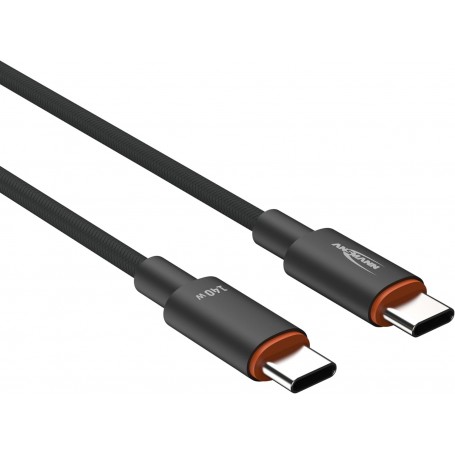 ANSMANN Cble de donnes et de charge, anthracite, 0,6 m