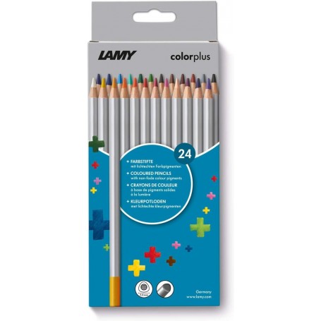 LAMY Crayon de couleur triangulaire colorplus, tui de 24