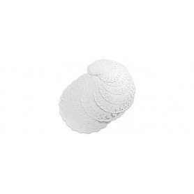 HYGOSTAR Sous-tasse, rond, blanc, diamtre: 90 mm