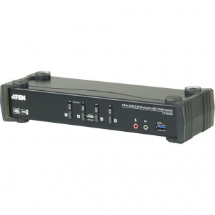 ATEN CS1924M KVMP-Switch 4 ports, DisplayPort avec MST, USB 3.0, 4K