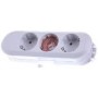  385.270?Blanc Multiprise 3?x Schuko Blanc sans...
