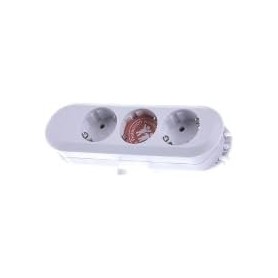  385.270?Blanc Multiprise 3?x Schuko Blanc sans...