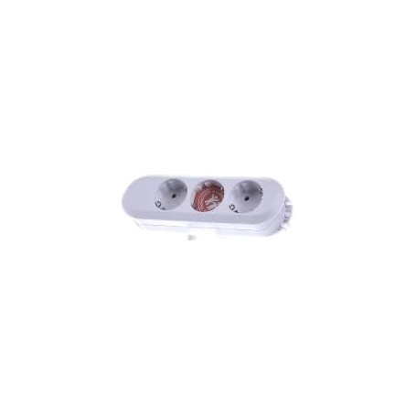  385.270?Blanc Multiprise 3?x Schuko Blanc sans...
