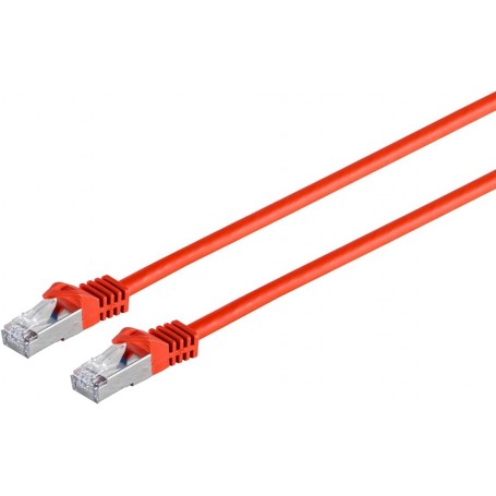 S-Conn Cat. 7, S/FTP, 10 m câble de réseau Cat7 S/FTP (S-STP) Rouge - Câbles de réseau (S/FTP, 10 m, 10 m, Cat7, S/FTP (S-STP), RJ-45, RJ-45, Rouge)