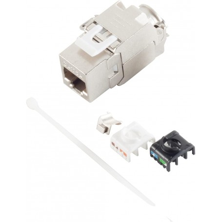 S-Conn 08-10030 Module Keystone - S-Conn 08-10030, Plat, Métallique, RJ-45, Terminal, Femelle, Femelle