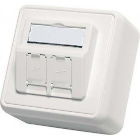 Telegärtner h02000?a0092?Enregistrement Module Prise pour Montage en saillie avec intégrée clapets Anti-poussière de 2?Apparent 