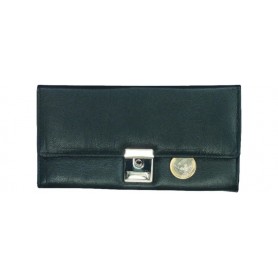 Alassio Portefeuille de serveur, en cuir nappa, noir