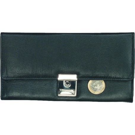 Alassio Portefeuille de serveur, en cuir nappa, noir