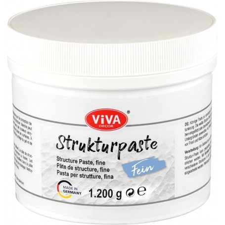 ViVA DECOR Pte structure fine, blanc, 1.200 g