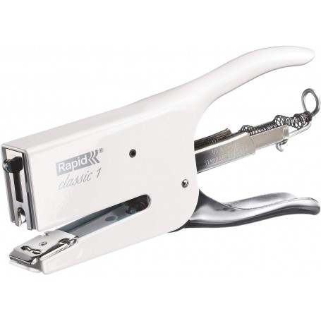 Rapid Pince agrafeuse Classic K1 Retro Coconut Kiss, blanc