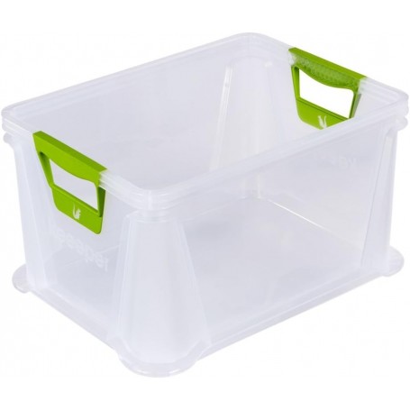 keeeper Bote de rangement "luis", 20 litres, transparent