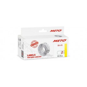 METO tiquette pour tiqueteuse de prix 22 x 12 mm, blanc