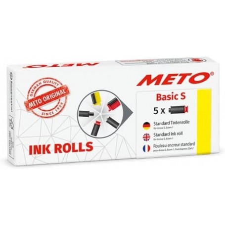 METO Rouleau d\'encre pour tiqueteuse Basic S, noir