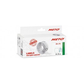 METO tiquette pour tiqueteuse de prix, 26 x 16 mm, blanc