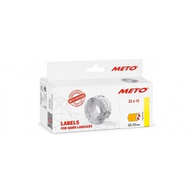 METO tiquette pour tiqueteuse, 22 x 12 mm, orange