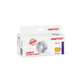 METO tiquette pour tiqueteuse, 22 x 16 mm, orange