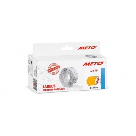 METO tiquette pour tiqueteuse de prix, 32 x 19 mm, orange
